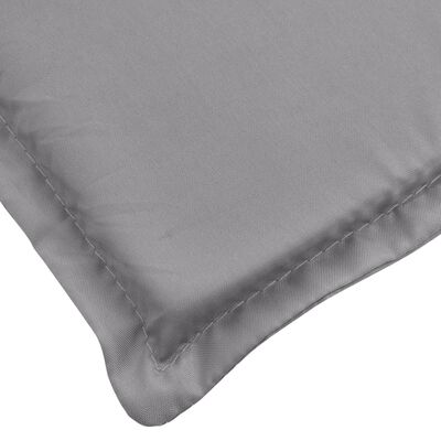 vidaXL Sun Lounger Cushion Gray 78.7"x19.7"x1.2" Oxford Fabric