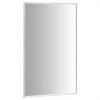 vidaXL Mirror Silver Glass Medium Minimalistic Mirror Rectangular