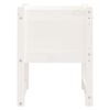 vidaXL Planter White Solid pine wood 15.7x15.7x20.7 inches
