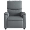 vidaXL Electric Massage Recliner Chair Gray Faux leather, Wood, Metal, Foam