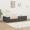 vidaXL Day Bed Gray Solid pine wood, plywood Small