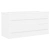 vidaXL Sink Cabinet With Basin White Engineered wood Medium Sink Cabinet