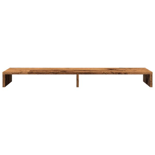vidaXL Monitor Stand Old Wood 39.4x10.6x3.9" Engineered Wood