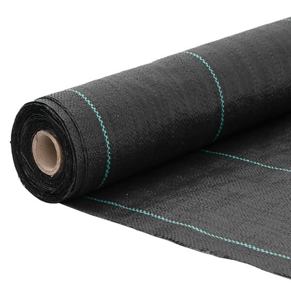 vidaXL Weed Membrane Black Polypropylene Large Durable Weed Membrane