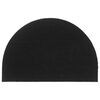 vidaXL Door Mat Black Half Round 23.6"x35.4" Tufted Coir