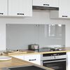 vidaXL Kitchen Backsplash 2 pcs Light Grey 27.56 x 19.69 in