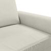 vidaXL 3-seater Sofa Cream Velvet (100% polyester)