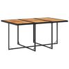 vidaXL Garden Dining Set Black, Brown, Cream White