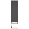 vidaXL Highboard Anthracite Steel Adjustable Feet Highboard
