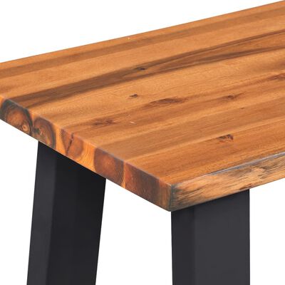 vidaXL Bench Solid Acacia Wood 63"