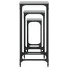 vidaXL Nesting Side Table Grey Sonoma Engineered Wood, Metal
