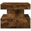 vidaXL Coffee Table Smoked Oak Engineered wood 19.7x19.7x15.7 in