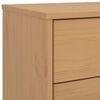 vidaXL Drawer Cabinet Brown Solid pine wood Medium Drawer Cabinet