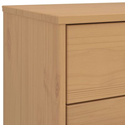 vidaXL Drawer Cabinet OLDEN Brown Solid Wood Pine