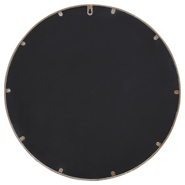 vidaXL Round Garden Mirror Sand Iron Large Decorative Inlays