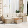 vidaXL Garden Sofa Set Beige