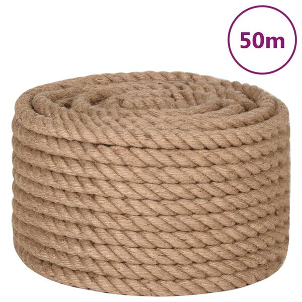 vidaXL Jute Rope 164.0 ' Long 0.94 " Thick