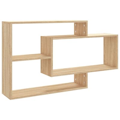 vidaXL Wall Shelves Sonoma Oak 40.9"x7.9"x23" Engineered Wood