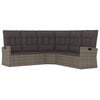 vidaXL Garden Lounge Set Grey PE Rattan Large GARDEN LOUNGE SET Other