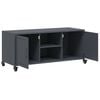 vidaXL TV Cabinet Anthracite Cold-rolled steel Medium TV Cabinet
