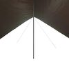 vidaXL Camping Tarp Brown 172.4x148.0x83.5" Waterproof
