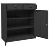vidaXL Office Cabinet Anthracite Steel Medium Locks Office Cabinet