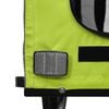 vidaXL Pet Bike Trailer Green and Black Oxford fabric, Iron, PVC