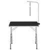 vidaXL Dog Grooming Table Black and Silver