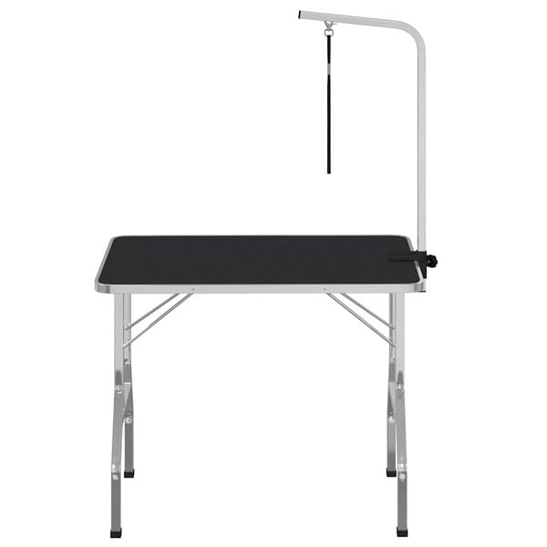 vidaXL Dog Grooming Table Black and Silver