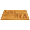 vidaXL Table Top Natural Wood Solid Acacia wood 31.5 x 31.5 in Durable