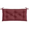 vidaXL Garden Bench Cushion Melange Wine Red 100% Polyester