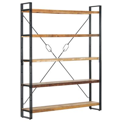 vidaXL 5-Tier Bookcase 55.1"x11.8"x70.9" Solid Reclaimed Wood