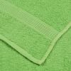 vidaXL Soap Towel Set of 2 Apple Green 100% Cotton 11.8 x 11.8 in