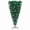 vidaXL Upside-down Artificial Pre-lit Christmas Tree with Ball Set 47.2"