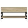 vidaXL Coffee Table Sonoma Oak Engineered Wood and Metal Medium