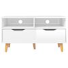 vidaXL TV Cabinet High gloss white Engineered wood 35.4 x 15.7 x 19.1 in