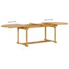 vidaXL Garden Dining Set Warm wood color Fine sanded teak hardwood Large