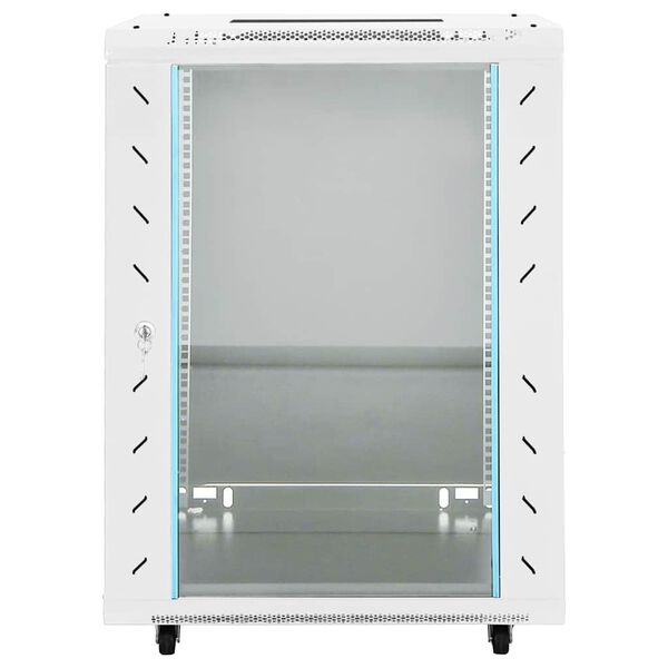 vidaXL 15U Network Cabinet with Swivel Feet 19" IP20 23.6"x17.7"x33.9"