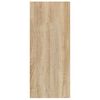 vidaXL Book Cabinet Sonoma oak Engineered wood Medium Book Cabinet
