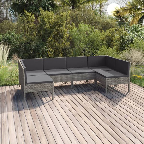 vidaXL Garden Lounge Set Grey, Anthracite