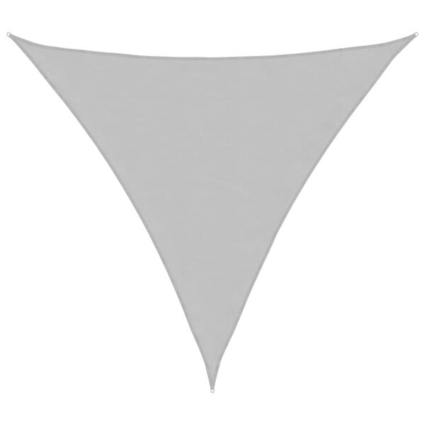 vidaXL Sun Shade Sail Light grey 100% polyester oxford with PU coating