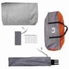 vidaXL Bike Storage Tent with Roof Grey and Orange 256 x 222 x 182 cm