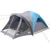 vidaXL Family Tent Tunnel 6-Person Blue Waterproof