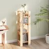 vidaXL Book Cabinet Natural Pine Solid pine wood Medium Book Cabinet