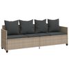 vidaXL Garden Sofa Set Light grey PE rattan Large Modular