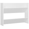 vidaXL Wall Shoe Cabinet 2 pcs White 31.5"x7.1"x23.6" Engineered Wood