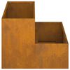 vidaXL Garden Planter Rusty 39.37 x 23.62 x 17.72 in Weathering Steel