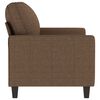 vidaXL 2-seater Sofa Brown Fabric (100% polyester), metal, textilene