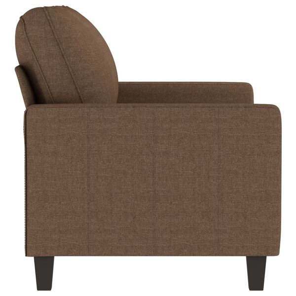 vidaXL 2-seater Sofa Brown Fabric (100% polyester), metal, textilene