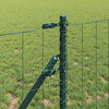 vidaXL Fence with Posts Green 2.6'x 82'Steel
